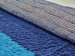 Alfombras de pelo largo - Taro Natural Cotton Shaggy (azul)