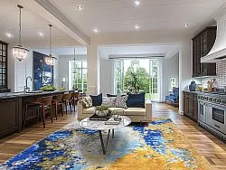 Alfombra Wilton - Travale (azul/amarillo/multi)