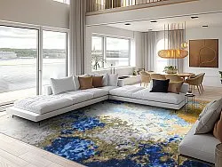 Alfombra Wilton - Travale (azul/amarillo/multi)