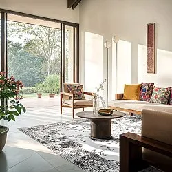 Alfombra Wilton - Tulum (negro/blanco)