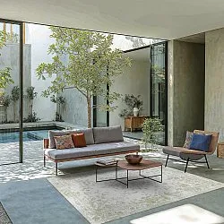 Alfombra Wilton - Tulum (verde claro/blanco)
