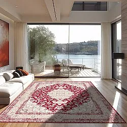 Alfombra Wilton - Vakifli (rojo/multi)