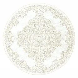 Alfombras redondeadas - Valenza (blanco/beige)