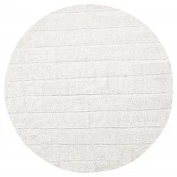 Alfombras redondeadas - Willow Natural Cotton Shaggy (offwhite)