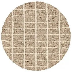Alfombras redondeadas - Zola Natural Cotton Shaggy (beige)