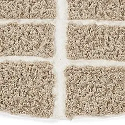 Alfombras redondeadas - Zola Natural Cotton Shaggy (beige)