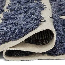 Alfombras de pelo largo - Zola Natural Cotton Shaggy (azul)