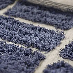 Alfombras de pelo largo - Zola Natural Cotton Shaggy (azul)