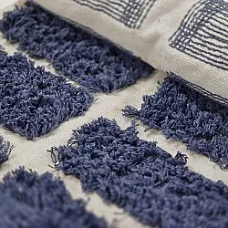 Alfombras de pelo largo - Zola Natural Cotton Shaggy (azul)