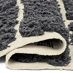 Alfombras de pelo largo - Zola Natural Cotton Shaggy (gris oscuro)