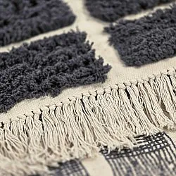 Alfombras de pelo largo - Zola Natural Cotton Shaggy (gris oscuro)