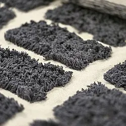 Alfombras de pelo largo - Zola Natural Cotton Shaggy (gris oscuro)