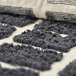 Alfombras de pelo largo - Zola Natural Cotton Shaggy (gris oscuro)