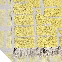 Alfombras de pelo largo - Zola Natural Cotton Shaggy (amarillo)