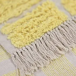 Alfombras de pelo largo - Zola Natural Cotton Shaggy (amarillo)