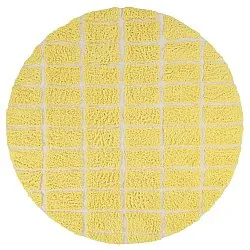 Alfombras redondeadas - Zola Natural Cotton Shaggy (amarillo)
