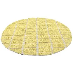 Alfombras redondeadas - Zola Natural Cotton Shaggy (amarillo)