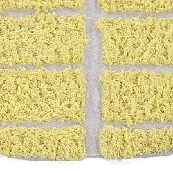 Alfombras redondeadas - Zola Natural Cotton Shaggy (amarillo)