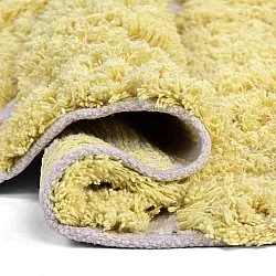Alfombras redondeadas - Zola Natural Cotton Shaggy (amarillo)