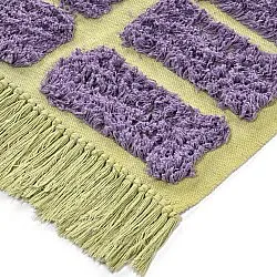 Alfombras de pelo largo - Zola Natural Cotton Shaggy (púrpura)