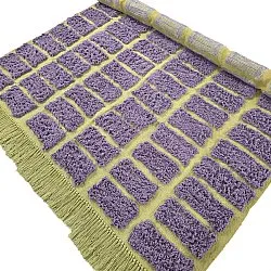 Alfombras de pelo largo - Zola Natural Cotton Shaggy (púrpura)