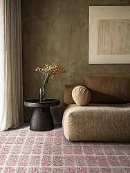 Alfombras de pelo largo - Zola Natural Cotton Shaggy (rosa)