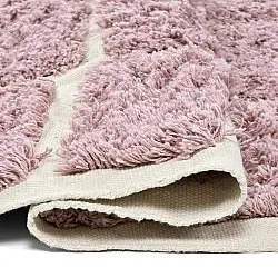 Alfombras de pelo largo - Zola Natural Cotton Shaggy (rosa)