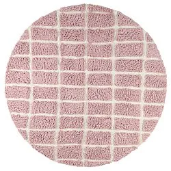 Alfombras redondeadas - Zola Natural Cotton Shaggy (rosa)