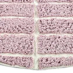 Alfombras redondeadas - Zola Natural Cotton Shaggy (rosa)