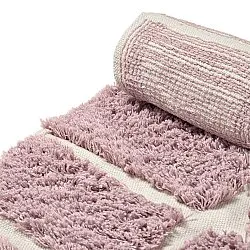 Alfombras redondeadas - Zola Natural Cotton Shaggy (rosa)