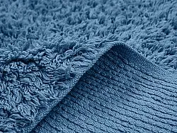 Alfombras de pelo largo - Alba Natural Cotton Shaggy (azul)