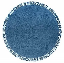 Alfombras redondeadas - Alba Natural Cotton Shaggy (azul)