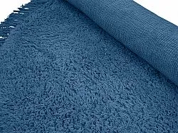 Alfombras redondeadas - Alba Natural Cotton Shaggy (azul)