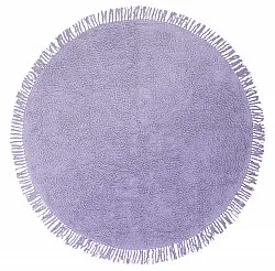 Alfombras redondeadas - Alba Natural Cotton Shaggy (morado)