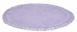 Alfombras redondeadas - Alba Natural Cotton Shaggy (morado)