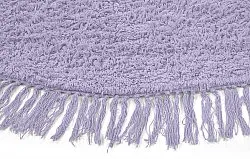 Alfombras redondeadas - Alba Natural Cotton Shaggy (morado)