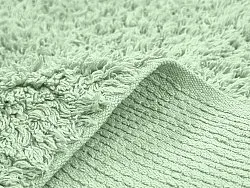 Alfombras de pelo largo - Alba Natural Cotton Shaggy (verde claro)