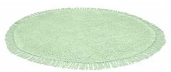 Alfombras redondeadas - Alba Natural Cotton Shaggy (verde claro)