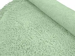 Alfombras redondeadas - Alba Natural Cotton Shaggy (verde claro)