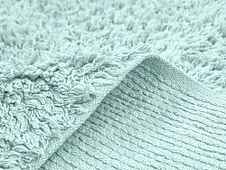 Alfombras de pelo largo - Alba Natural Cotton Shaggy (turquesa)
