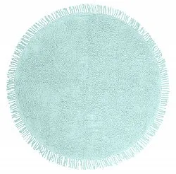 Alfombras redondeadas - Alba Natural Cotton Shaggy (turquesa)