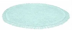 Alfombras redondeadas - Alba Natural Cotton Shaggy (turquesa)