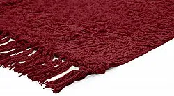 Alfombras de pelo largo - Alba Natural Cotton Shaggy (borgoña)