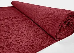Alfombras de pelo largo - Alba Natural Cotton Shaggy (borgoña)