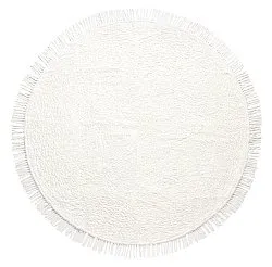 Alfombras redondeadas - Alba Natural Cotton Shaggy (blanco)