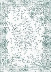 Alfombra Wilton - Tulum (azul claro/blanco)