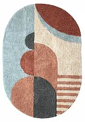 Alfombra ovalada - Osmery Natural Cotton Shaggy (multi)