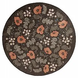 Alfombras redondeadas - Poppy (negro)
