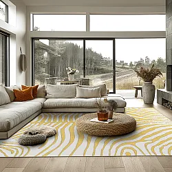 Alfombra Wilton - Zebra (amarillo)