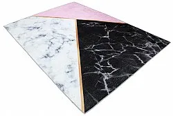 Alfombra Wilton - Savino (negro/blanco/rosa)